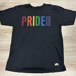Vans Pride black short-sleeve T-shirt size large